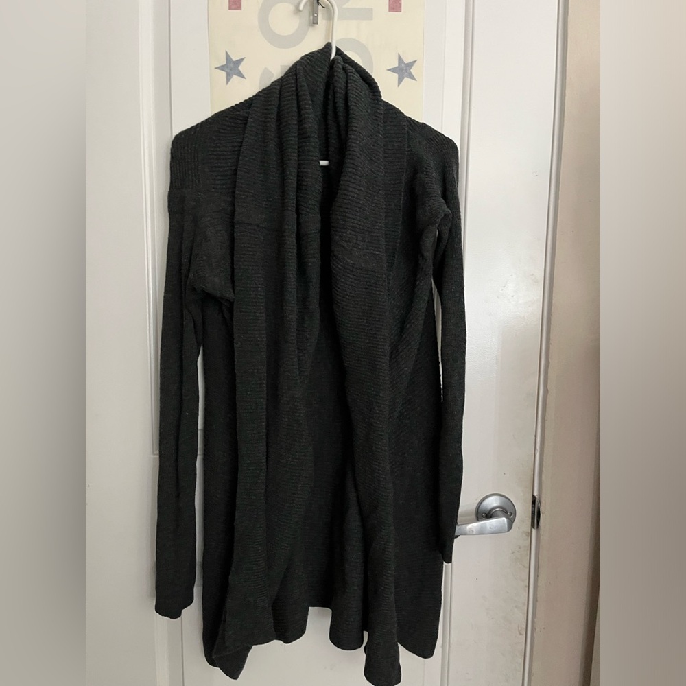 Express Charcoal Gray long cardigan